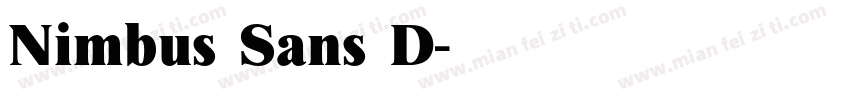 Nimbus Sans D字体转换